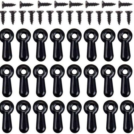 Set mit 100 Drehknopf-Bilderrahmenbefestigungen inklusive Clips und Halterung (1/4)