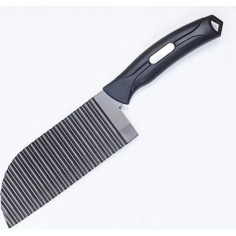 Mandoline Frites Trancheuse En Acier Inoxydable Crinkle Légumes Coupe Cutter Avec Lame Ondulée Française Friture Outil De (1/4)