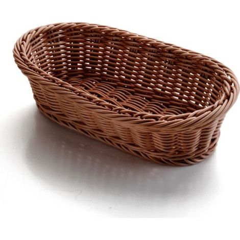Corbeille à pain ovale Lacor - brun - Marron - 23x16x8 cm