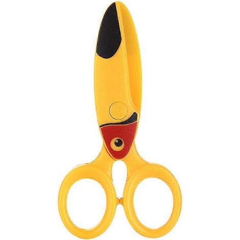 Ciseaux de sécurité pour tout-petits (1 pièce) avec motifs d'animaux, ciseaux d'apprentissage préscolaire pour enfants, ciseaux en plastique pour découpage de papier (1/3)