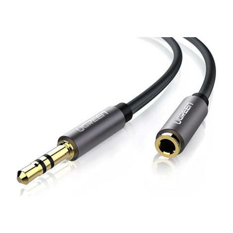 Cable de extensión de audio con conector AUX ugreen AV118 de 3,5 mm y 5 m (negro)