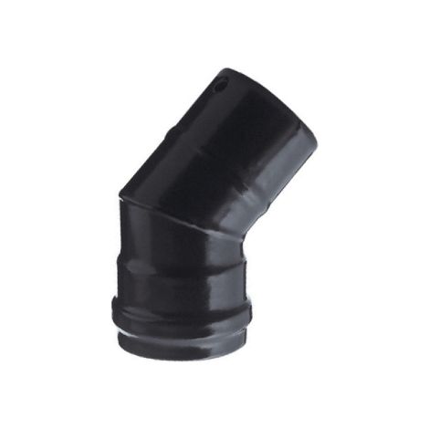 GOMITO P/STUFA A PELLET 45 ATTACCO MF D 10 CM NERO OPACO