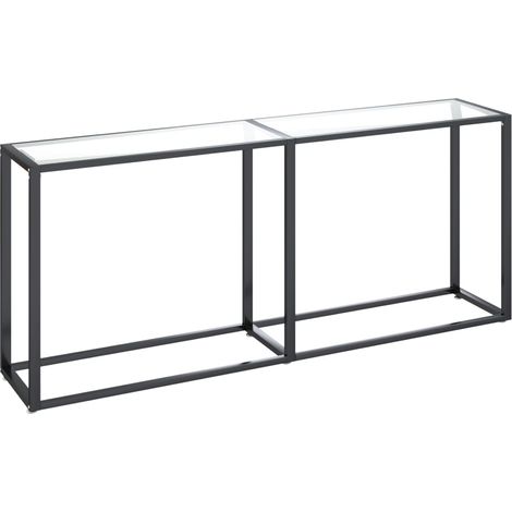 Maison Exclusive - Tavolo Consolle Trasparente 180x35x75,5 cm in Vetro Temperato