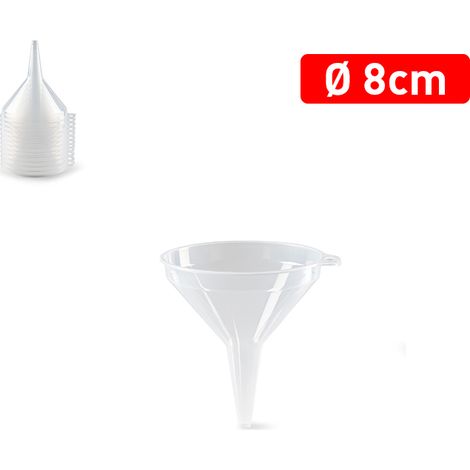 EMBUDO TRANSPARENTE 8 CM
