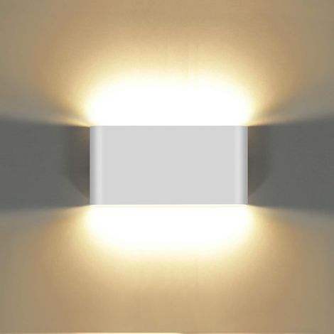 Applique murale LED étanche IP65 appliques modernes en extérieures chaud 12 W Aluminium Blanc (1/5)