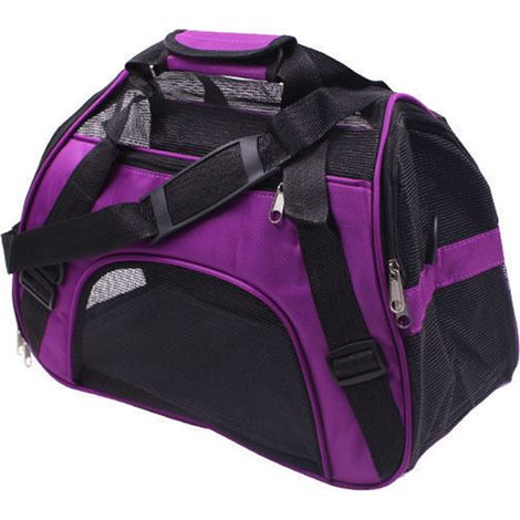 Sac Transport Animal - Sac Bandoulière Pliable pour Chat Chien - Polyester Imperméable avec Anneaux de Sécurité - 1 Pièce (1/5)