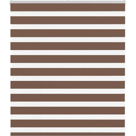 Doppelrollo Braun 125x100 cm Stoffbreite 120,9 cm Polyester