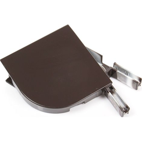 Paire de Joues de coffre pour Volet Quart de Rond 180mm - Brun