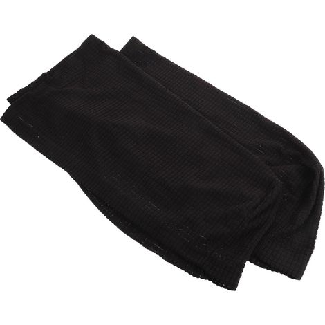 2 Pièces Housses Épaisses pour Accoudoirs de Canapé en Polyester Noir, Antidérapantes et Lavables en Machine, Protection pour Canapés D'appartement et Bureaux (1/5)