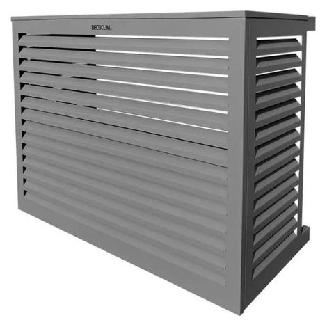 DECOCLIM - Cache unité extérieure en aluminium gris poussière taille M - 23AM7037