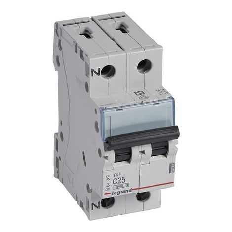Disjoncteur TX3 6kA-CP + N 25A