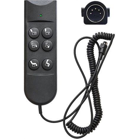 Télécommande à 6 boutons pour fauteuils inclinables, commande manuelle à 5 broches pour fauteuils releveurs et meubles électriques (1/5)