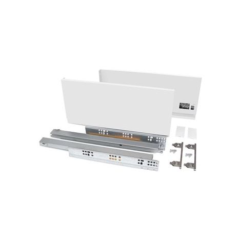 Rails de tiroir EMUCA VERTEX extension totale 131 x 450 mm 40 kg Blanc (1/5)