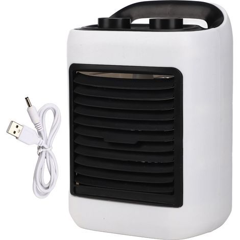 Portable USB air conditioning fan with 3 speeds, fast cooling and wide angle, for office or bedroom (1/5)