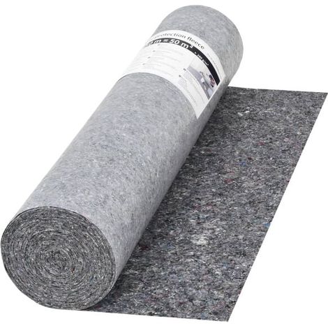 Bâche de protection de peinture, 50 mètres, 280 g/m², grise. (1/5)