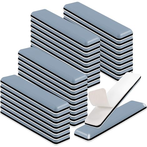 36 Pieces Teflon Self-Adhesive Furniture Sliders 70x19mm Rectangle Self-Stick Furniture Glides PTFE Self Adhesive Furniture Slider Furniture Moving Pads for Carpet Hard Wood Floor Furniture (1/5)