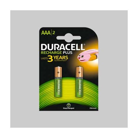 PILE RICARICABILI 'VALUE' MINISTILO 750 mAh - Blister 2 Pezzi - DURACELL