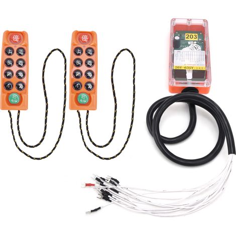 Télécommande sans fil H23C++ pour grue industrielle, radiocommande de levage électrique 26V/635V, interrupteur de pont roulant, boîtier émetteur (1/5)