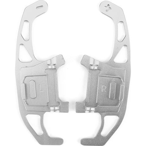 Paddle Shift Extension - Aluminum Alloy - For DSG Steering Wheel With + / - Function - Silver - Set Of 2 (1/5)