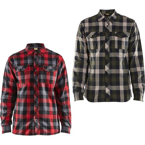 Camicia in flanella da lavoro Blaklader 3299 1152 - XXXXL - Rosso (1/5)