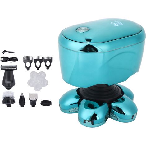 Kit de rasage et de soin pour homme : rasoir électrique rechargeable USB, étanche et multifonctionnel 6 en 1 (1/5)