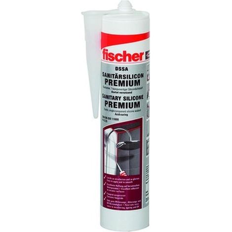 fischer Sanitärsilikon DSSA 310ml transparent (1/5)