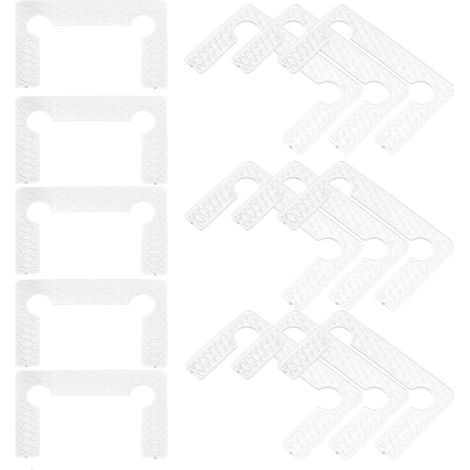 50 Cales de porte en verre en caoutchouc transparent