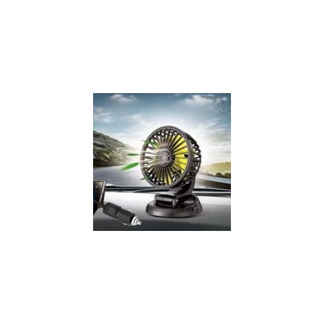 Adatto per ventilatori per auto Lntyq, rotazione a 360°, spina accendisigari da 12V, ventilatore da cruscotto, mini ventilatore da tavolo, tipo a ventosa, piccolo ventilatore per SUV e camion.
