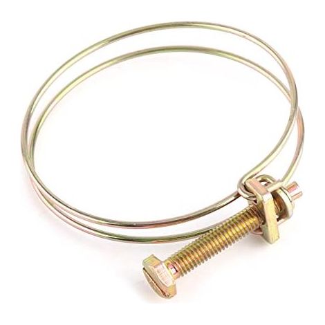 Fascetta stringitubo regolabile a doppio filo per tubi dell'acqua, 10 pezzi, fascetta/supporto zincato per fissaggio idraulico, clip per tubi (64 mm (59-64)) - (1/4)