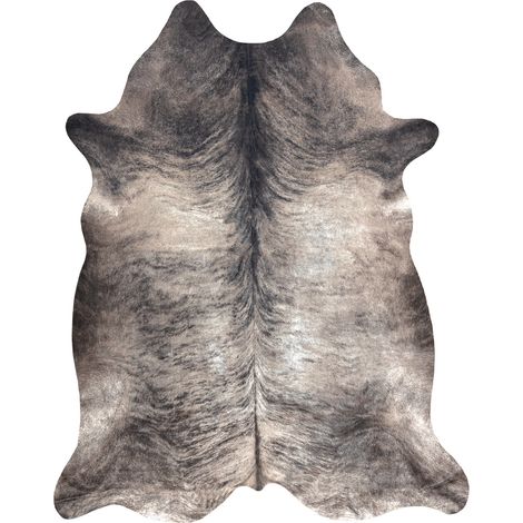 Teppich künstliches Rindsleder, Kuh G5067-4 Grau Leder grey 155x195 cm