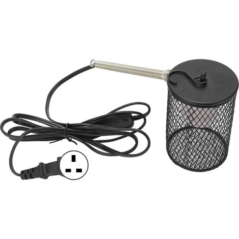 Abat-jour chauffant professionnel pour reptiles, sécurité optimale, protection contre les brûlures, isolation thermique pour reptiles, tortues et lézards, prise britannique 220 V (1/5)