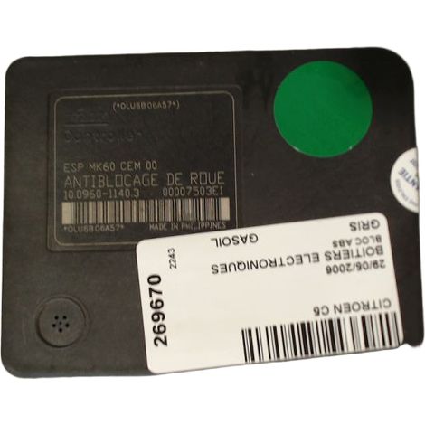 [PRODUIT D'OCCASION] Unite Hydraulique Abs CITROEN C5 ♻️ Ref Oe. Mk60c5 - Garantie à vie (1/5)