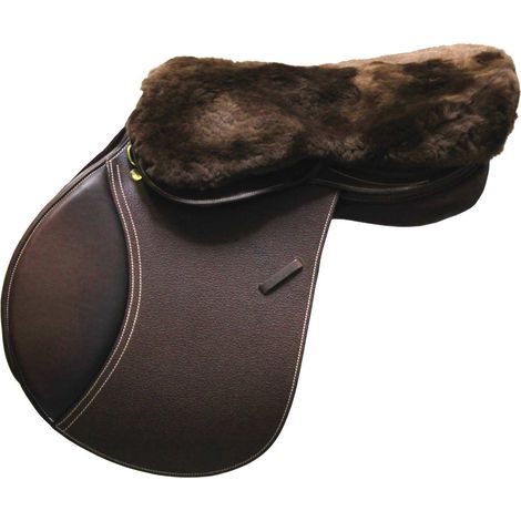 M, marrone: Copriseggio Winner in agnello naturale per sella inglese