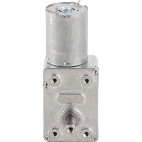 Moteur de réduction de Torsion élevée cc 12V, moteur à engrenage à vis sans fin 100 tr/min pour ouvre-porte et fenêtre, treuil Miniature