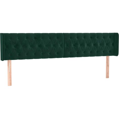 Maison Exclusive - Cabecero de terciopelo verde oscuro 183x16x78/ (1/5)