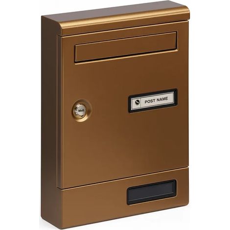 Cassetta Postale in Alluminio Bronzato Componibile per Interno (1/4)