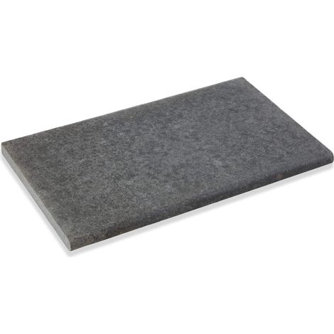 Dessus de marche Granit Noir 60x35x3 cm Bord 1/2 Rond (à l'unité) - RO'MA NATURE