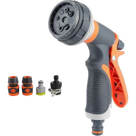 Gardening Household Hose Sprayer Watering Nozzle with 1/2in Connector Set Garden Supplies 25-26 (1/5)