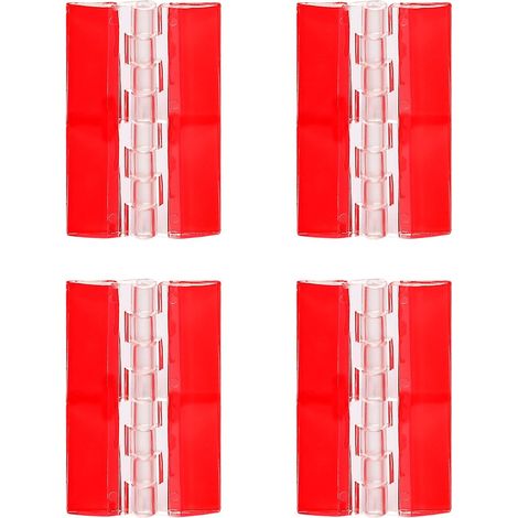 Ganchos autoadhesivos de plástico transparente para piano, paquete de 4, para muebles y gabinetes, 75 x 45 mm