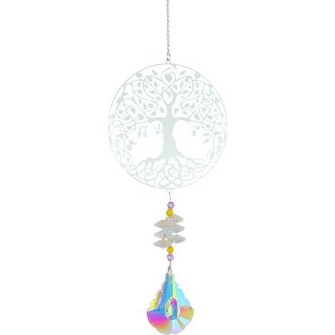 Blue Dream Ornement suspendu de jardin en cristal, arbre de vie (1/5)