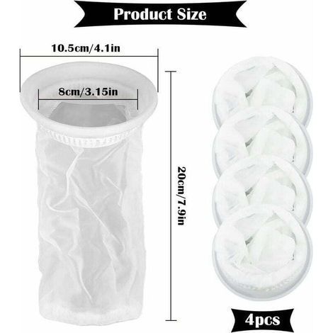 Raccord et autre accessoire pour cuve de récupération d'eauLot de 4 Filtres à Eau de Pluie pour Réservoir IBC 1000 litres, en Nylon avec Raccord pour Couvercle IBC (1/4)