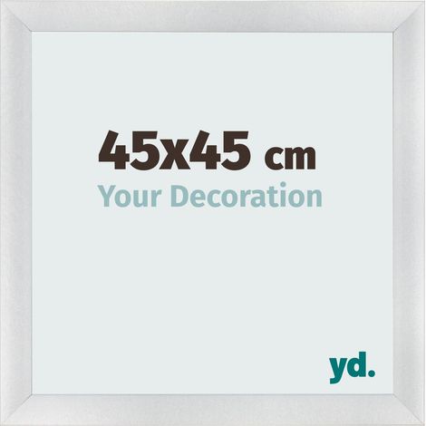 yd. - Cadre photo 45x45 - Argent Mat - MDF - Pisa (1/5)