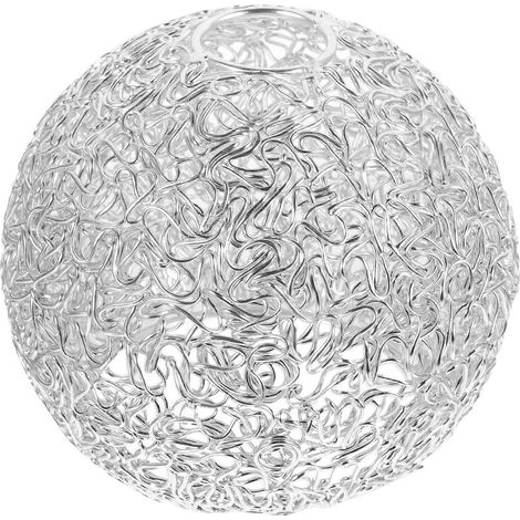 abat-jour en métal argenté pour lustre, décoration (1/5)