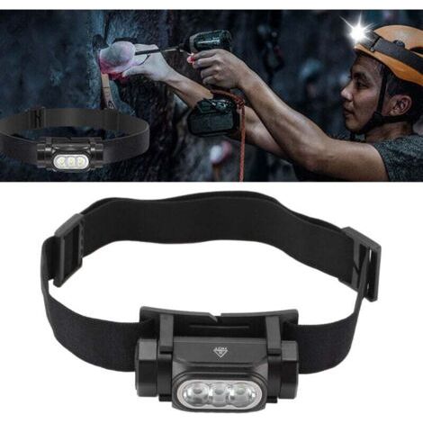 Lampe frontale 1150LM super brillante légère en alliage d'aluminium 3 billes lumineuses détachables rechargeable magnétique 1000mAh Lampe frontale étanche Flashlight,DUBUNS