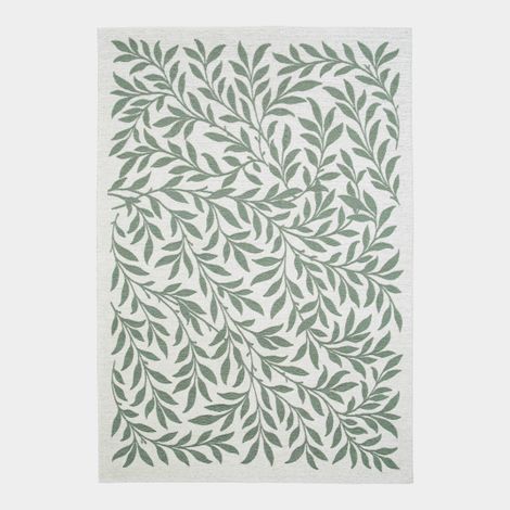 Tapis souple en tissu chenille recyclé - Matcha Forêt - 120 x 170 cm
