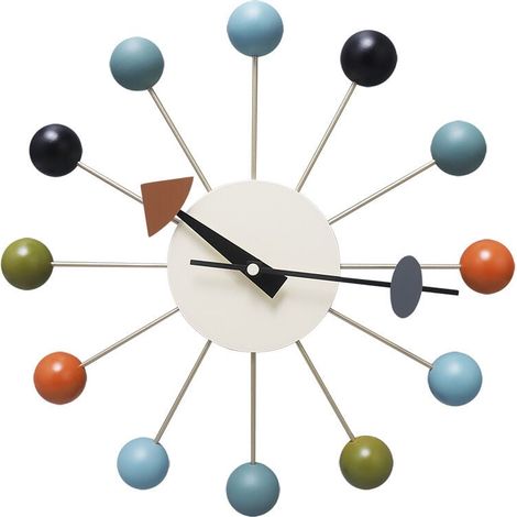 1 Horloge murale, style nordique, mouvement silencieux, grand cadran, pour salon cuisine bureau (1/5)