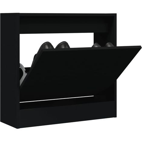 Scarpiera Nera 60x21x57 cm in Legno Multistrato vidaXL (1/5)
