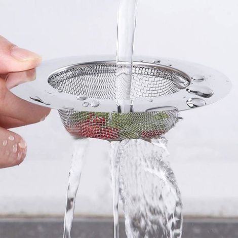 Filtre Évier - Acier Inoxydable - 11,3 cm - Pour Cuisine Salle De Bain Douche - 2 Pièces (1/5)