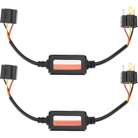 Décodeur de phares de voiture LED, 2 pièces, Radio Audio, Anti-interférence, filtre annuleur d'erreur (1/5)