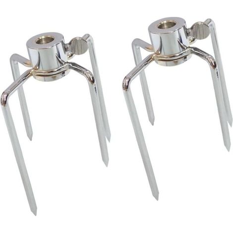 Fourchette à rôtisserie pour barbecue avec vis, lot de 2 accessoires de barbecue. - AquaForge (1/5)